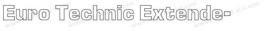 Euro Technic Extende字体转换